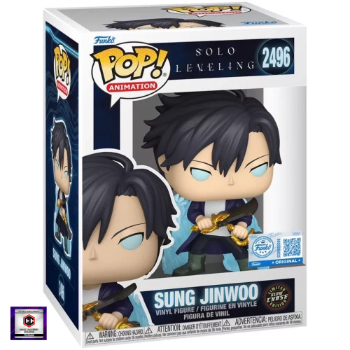 Solo Leveling Sung Jinwoo Funko Pop! Vinyl Figure #2496 Chase - Chalice Exclusive (Pre-Release)