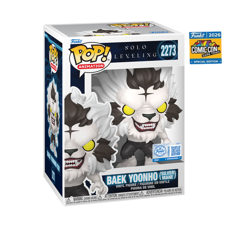 Solo Leveling Baek Yoonho Silver Mane Funko Pop! Vinyl Figure #2273 Cape Town Exclusive