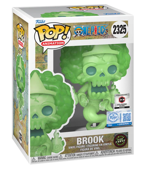 One Piece Brook Pop! Vinyl Figure #2235 GITD Chase Pre-release - Chalice Collectibles Exclusive