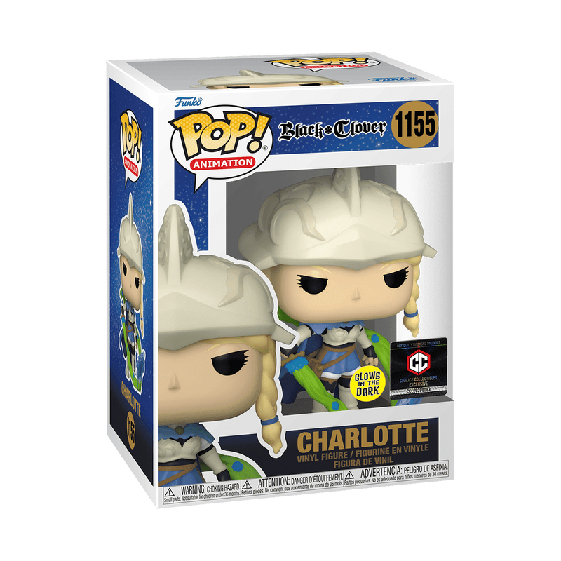 Black Clover Charlotte Funko Pop! Vinyl Figure #1155 (GITD) - Chalice Excluisve