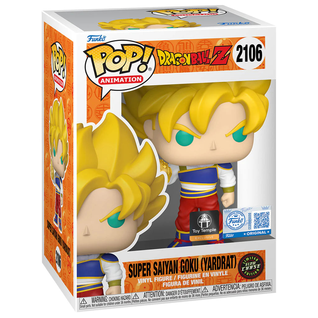 Dragon Ball Z Super Saiyan Goku (Yardat) Funko Pop! #2106 Chase Pre-release - Toy Temple Exclusive