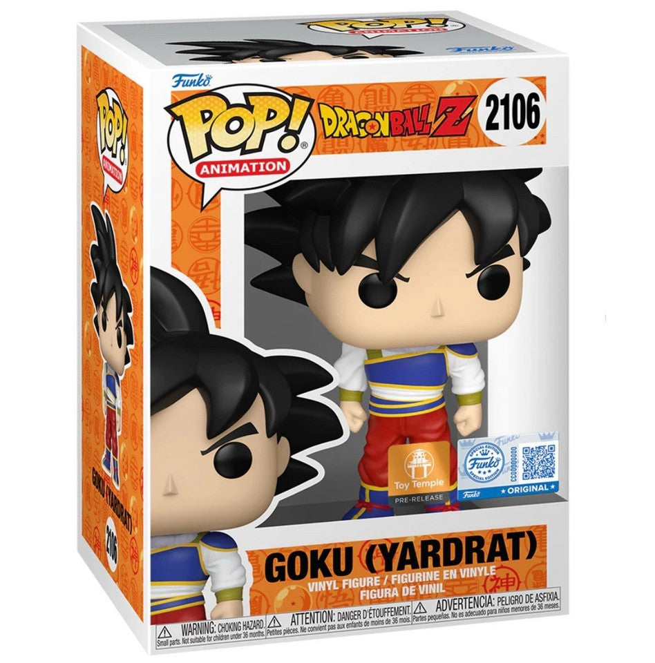 Dragon Ball Z Super Saiyan Goku (Yardat) Funko Pop! #2106 Pre-release - Toy Temple Exclusive
