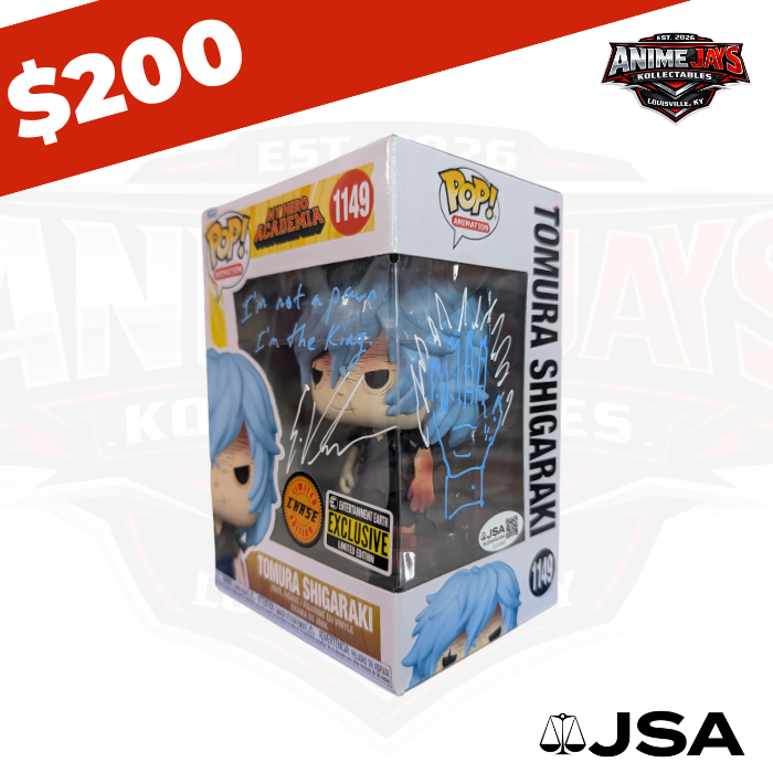 My Hero Academia Tomura Shigaraki Funko Pop Vinyl Figure #1149 Chase - Signed & Quoted By Eric Vale