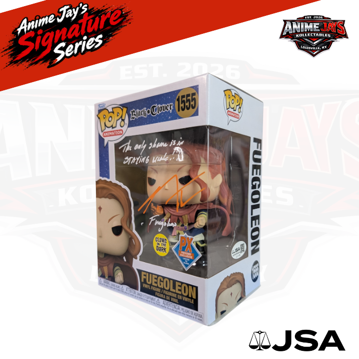 Black Clover Fuegoleon Funko Pop! Vinyl Figure #1555 Signed & Quoted By J Micheal Tatum