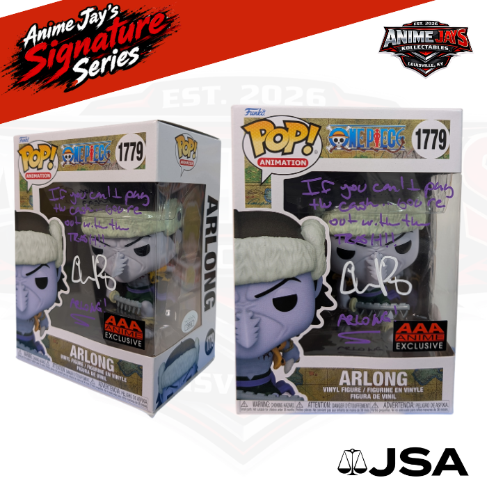 One Piece Arlong Funko Pop! Vinyl Figure # 1779 Signed & Quoted By Chris Rager #2