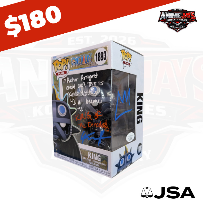 One Piece King Funko Pop! Vinyl Figure #1893 Signed & Quoted By Gabe Kunda