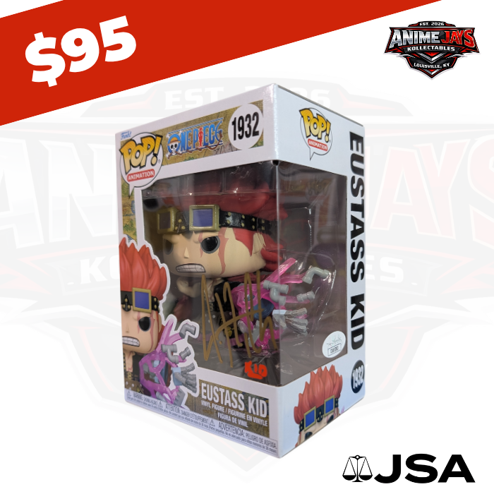 One Piece Eustass Kid Funko Pop! Vinyl Figure #1932 Signed By Justinn Cook