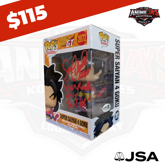 Dragon Ball GT: Super Saiyan 4 Goku Funko Pop! #2072 Signed & Quoted By Sean Schemmel