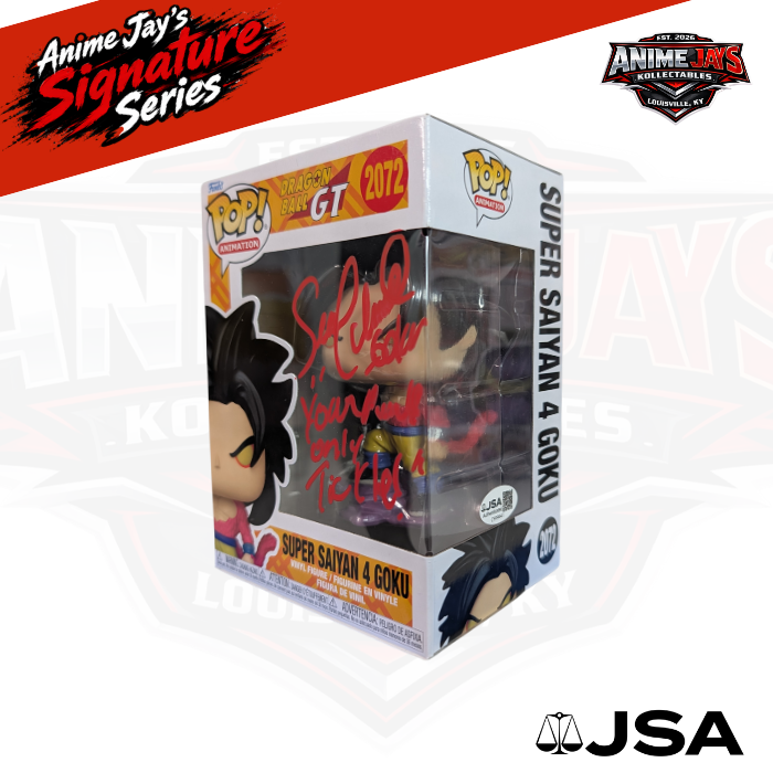 Dragon Ball GT: Super Saiyan 4 Goku Funko Pop! #2072 Signed & Quoted By Sean Schemmel