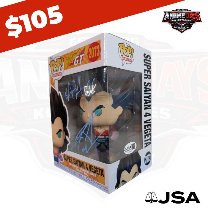 Dragon Ball GT: Super Saiyan 4 Vegeta Funko Pop! #2073 Signed By Christopher Sabat