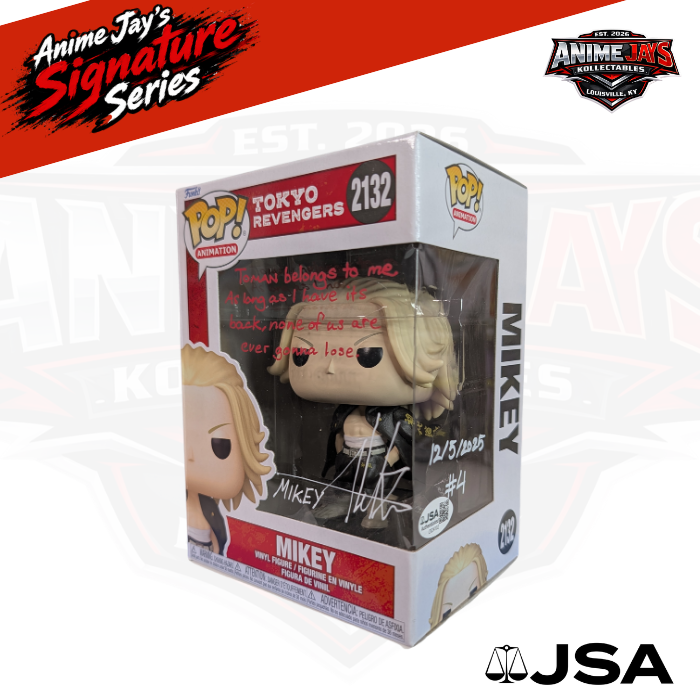 Tokyo Revengers Mikey Funko Pop! Vinyl Figure #2132 Signed & Quoted Aleks Le #4 Of 5