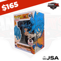 Dragon Ball Super: SSGSS Goku Funko Pop! #563 Signed  By Sean Schemmel With Custom Art