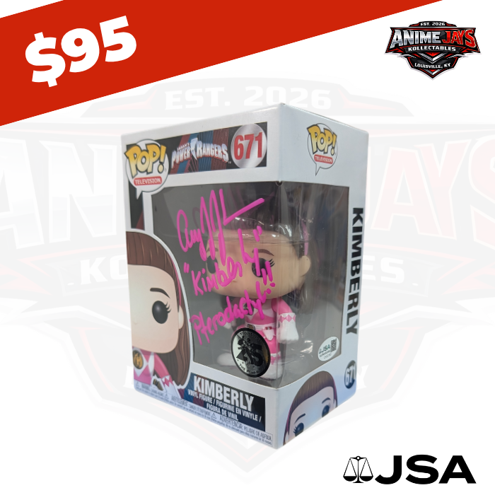 Saban's Power Rangers: Kimberly Funko Pop! Vinyl Figure #671 Signed By Amy Jo Johnson