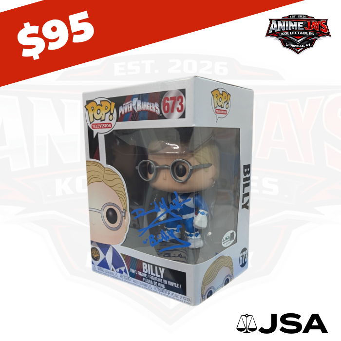Saban's Power Rangers: Billy Funko Pop! Vinyl Figure #673 Signed By David Yost