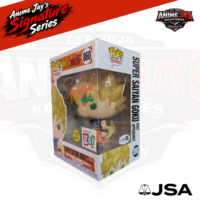 Dragon Ball Z: Super Saiyan Goku Funko Pop! #860 Signed By Sean Schemmel