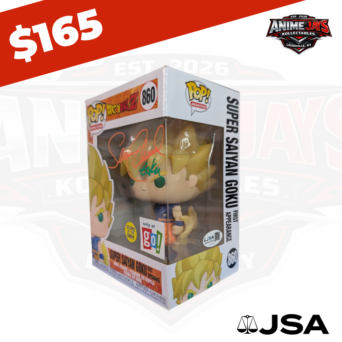 Dragon Ball Z: Super Saiyan Goku Funko Pop! #860 Signed By Sean Schemmel