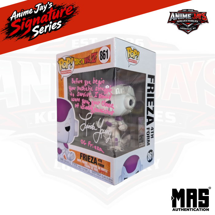 Dragon Ball Z Frieza 4th Form Funko Pop! #861 Signed & Quoted By Linda Young