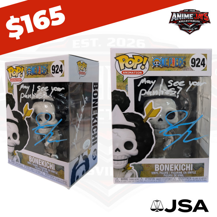 One Piece Bonekichi Funko Pop! Vinyl Figure #824 Signed & Quoted By Ian Sinclair
