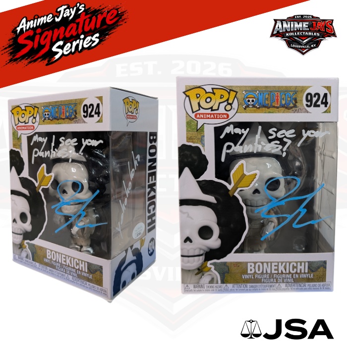 One Piece Brook Funko Pop! Vinyl Figure #924 - Signed & Qouted By Ian Sinclair