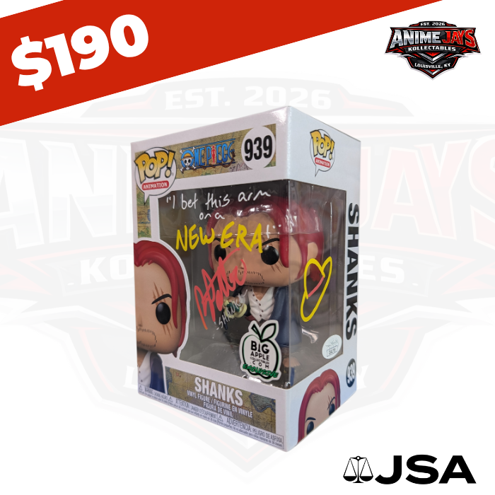 One Piece Shanks Funko Pop! Vinyl Figure #939 - Big Apple Exclusive Signed & Quoted By Brandon Potter #2