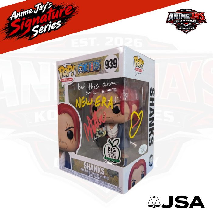 One Piece Shanks Funko Pop! Vinyl Figure #939 - Big Apple Exclusive Signed & Quoted By Brandon Potter #2