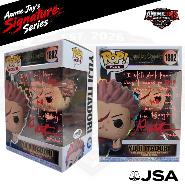 Jujutsu Kaisen: Yuji Itadori Funko Pop! Vinyl Figure #1882 - Signed & Quoted By Adam McArthur #2