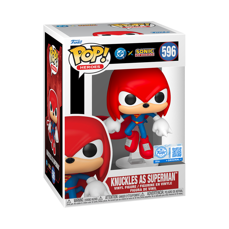 DC & Sonic The Hedgehog: Knuckles As Superman Funko Pop! Vinyl Figure #596