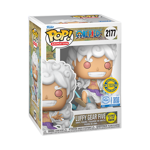 One Piece Luffy Gear Five Funko Pop! Vinyl Figure #2177 GITD - Geekay Exclusive