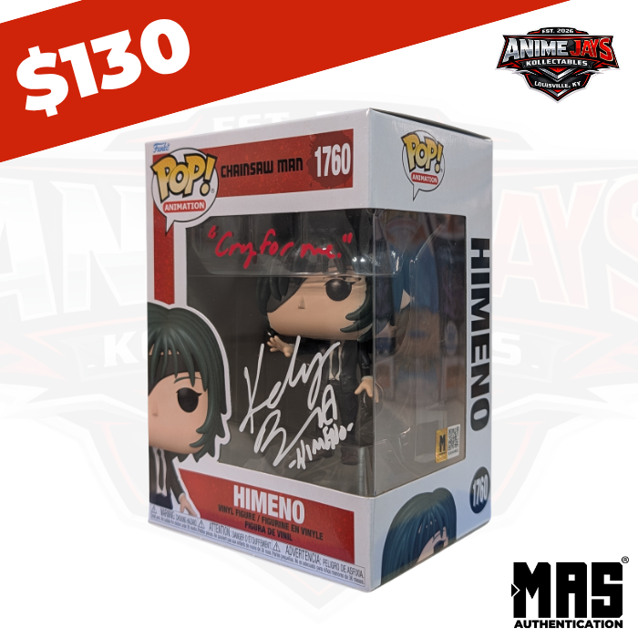Chainsaw Man: Himeno Funko Pop! Vinyl Figure #1760 Signed & Quoted By Katelyn Barr #1