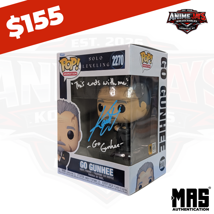 Solo Leveling Go Gunhee Funko Pop! Vinyl Figure #2270 Signed & Quoted By Kent Williams