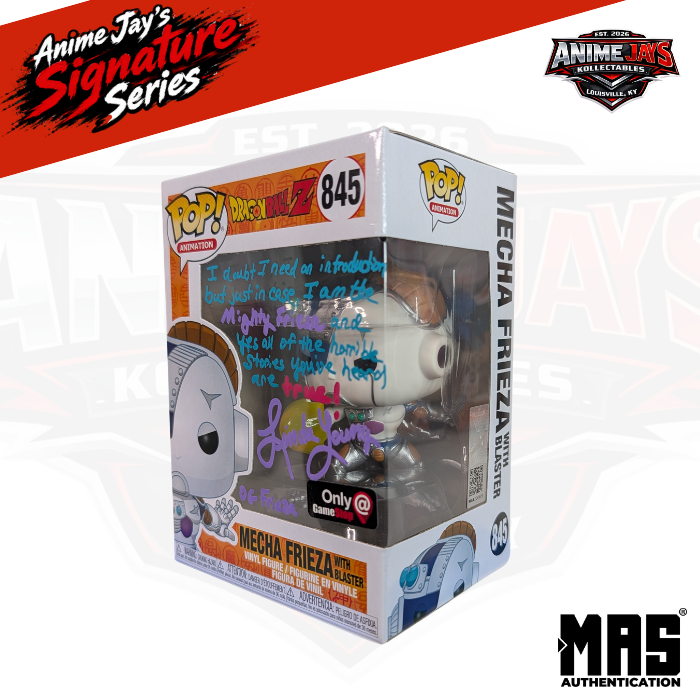 Dragon Ball Z Mecha Frieza Funko Pop! #845 - Signed & Quoted By Linda Young