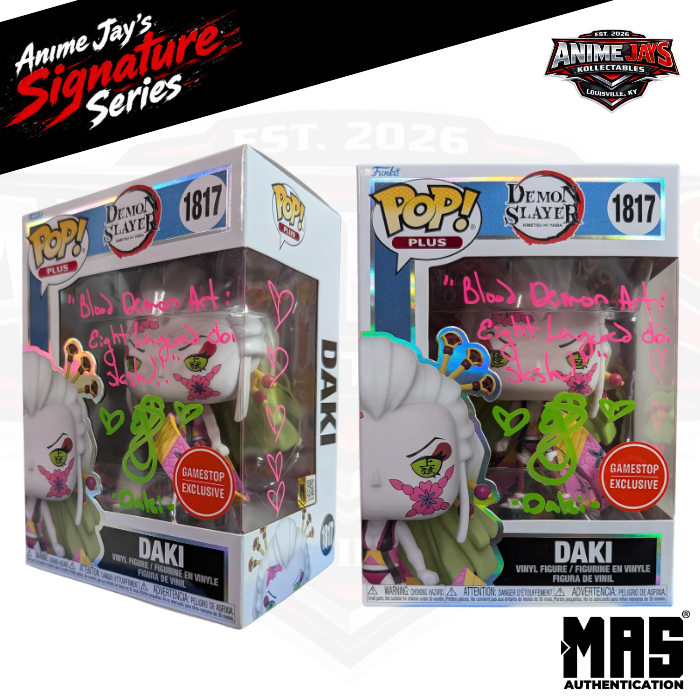 Demon Slayer: Daki Pop! Vinyl Figure #1817 Signed & Quoted By Erica Lindbeck #2