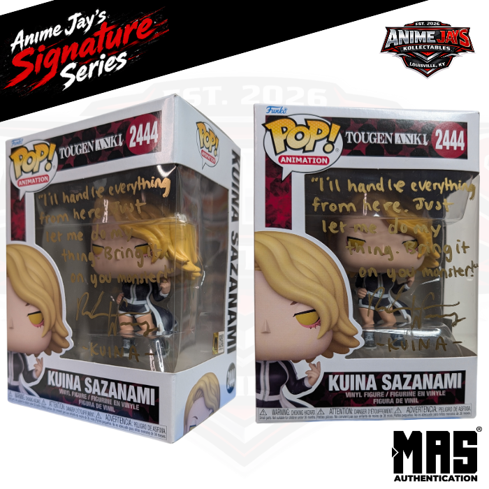 Tougen Anki: Kuina Sazanami Funko Pop! Vinyl Figure #2444 Signed & Quoted By Rebecca Wang #2