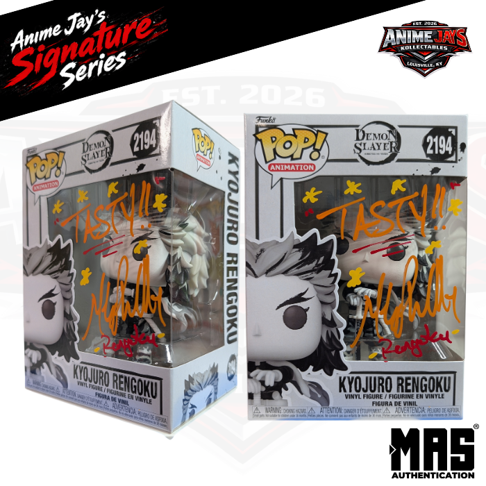 Demon Slayer: Kyojuro Rengoku Funko Pop! Vinyl Figure #2194 Signed & Quoted By Mark Whitten #2