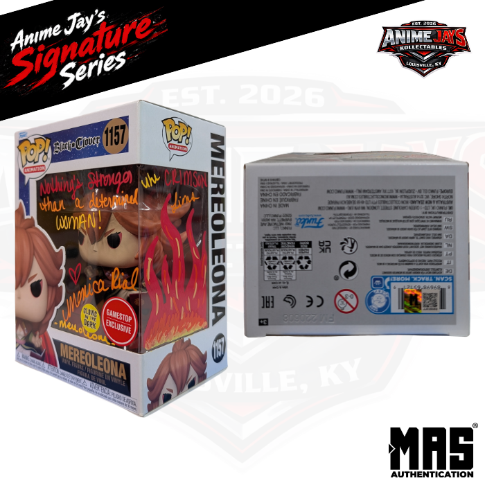 Black Clover Meroleona Funko Pop! Vinyl Figure #1157 - Signed & Quoted By Monica Rial #2