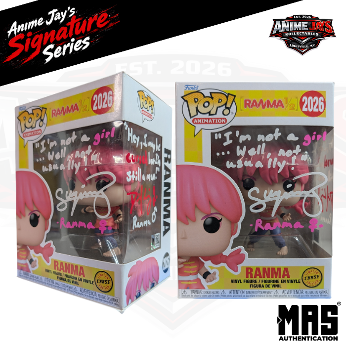Ranma 1/2: Rana Funko Pop! Vinyl Figure #2026 Chase Dual Signed & Quoted By David Errigo Jr. & Suzie Yeung