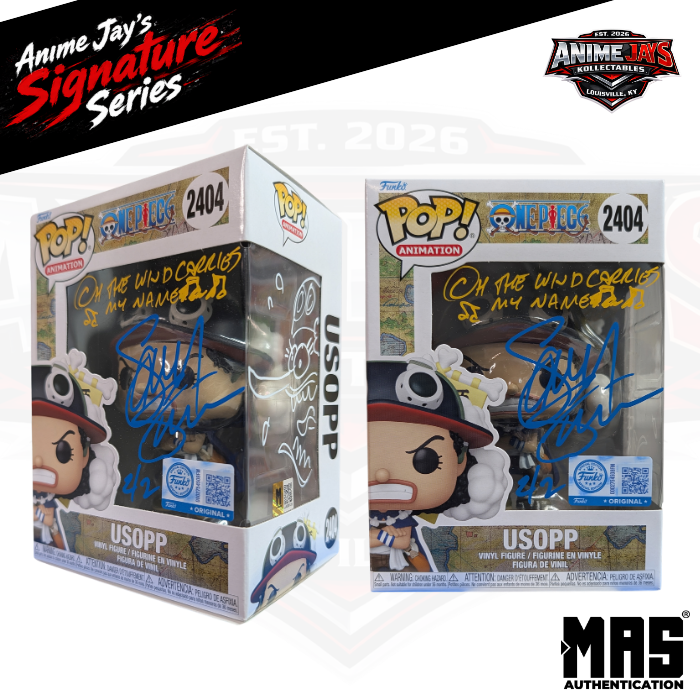 One Piece: Usopp Vinyl Funko Pop! #2404 Signed & Quoted By Sonny Strait 2/2
