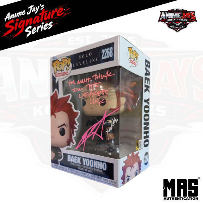 Solo Leveling: Baek Yoonho Funko Pop! Vinyl Figure #2268 Signed & Quoted By Chris Sabat #1