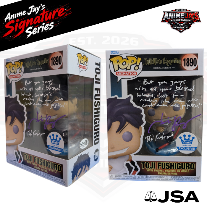 Jujutsu Kaisen: Toji Fushiguro Funko Pop! Vinyl Figure #1890 - Signed & Quoted By Nicolas Roye