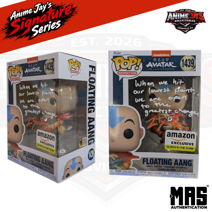 Avatar Last Airbender: Floating Aang Funko Pop! Vinyl Figure #1439 Signed & Quoted By Zach Tyler Eisen