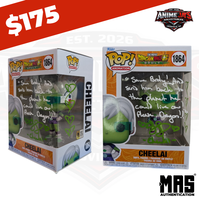 Dragon Ball Super Broly: Cheelai Funko Pop! #1864 Signed & Quoted By Erica Lindbeck