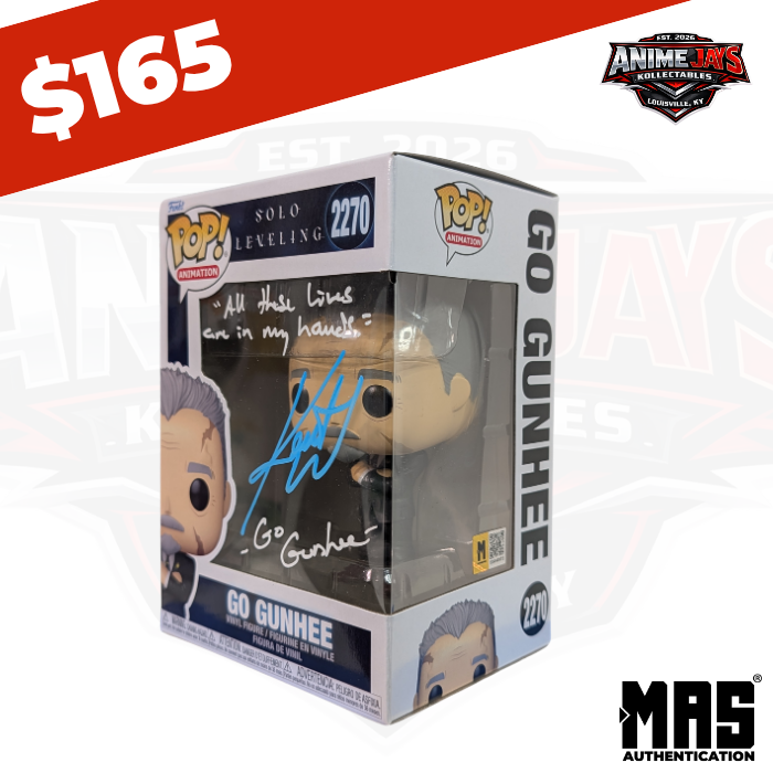 Solo Leveling Go Gunhee Funko Pop! Vinyl Figure #2270 Signed & Quoted By Kent Williams #3