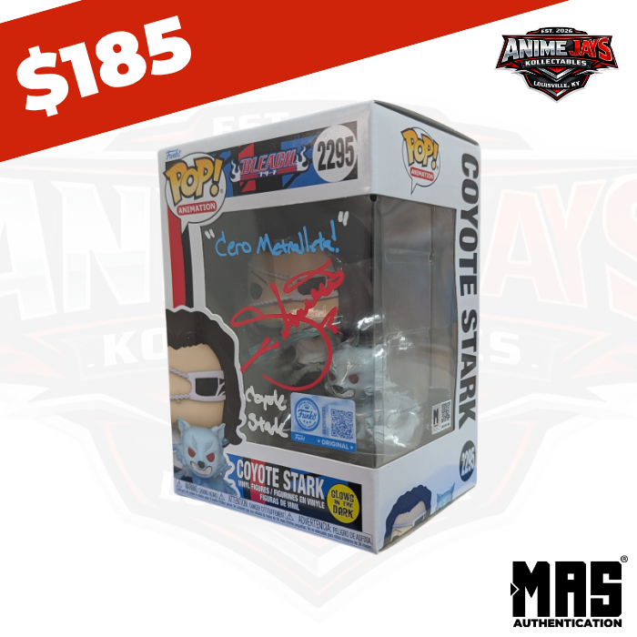 Bleach: Coyote Stark Funko Pop! Vinyl Figure #2295 - Signed & Quoted By Keith Silverstein