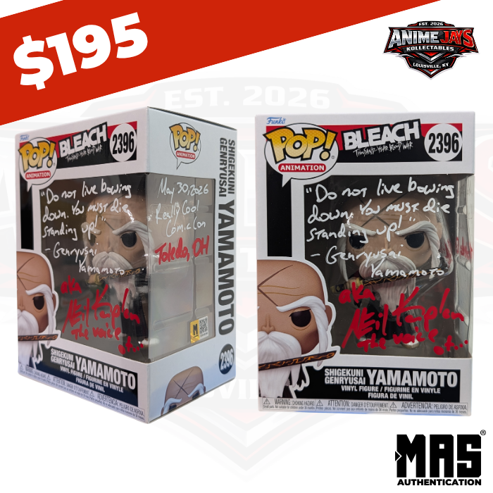 Bleach: Thousand-Year Blood War Shigekuni Genryusai Yamamoto Pop! Vinyl Figure #2396 Signed & Quoted By Neil Kaplan #3