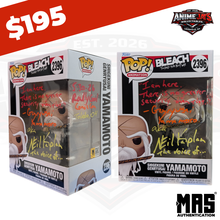 Bleach: Thousand-Year Blood War Shigekuni Genryusai Yamamoto Pop! Vinyl Figure #2396 Signed & Quoted By Neil Kaplan #2
