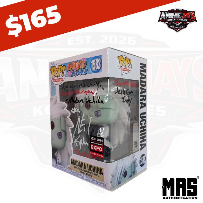 Naruto: Shippuden Madara Uchiha Funko Pop! Vinyl Figure #1583 Signed & Quoted By Neil Kaplan