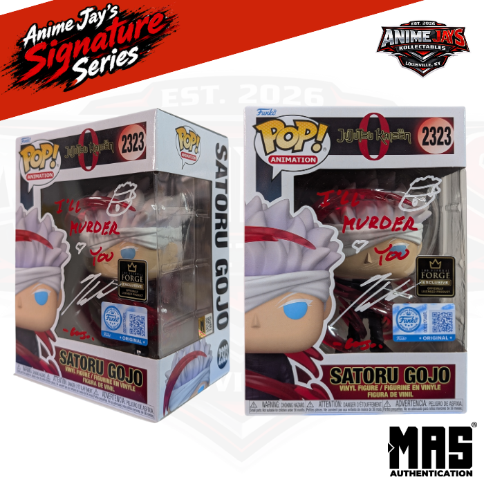 Jujutsu Kaisen Satoru Gojo Funko Pop! Vinyl Figure #2323 Signed & Quoted By Kaiji Tang