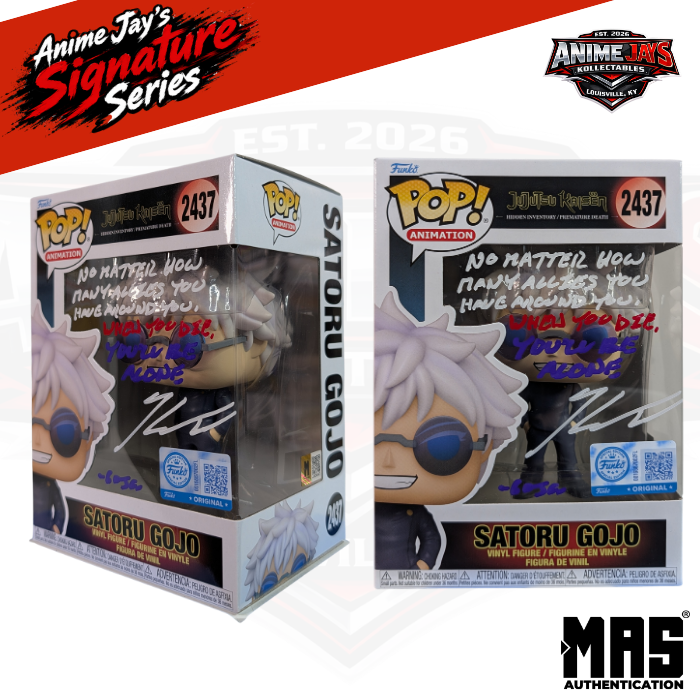 Jujutsu Kaisen Satoru Gojo Funko Pop! Vinyl Figure #2437 - Signed & Quoted By Kaiji Tang #1