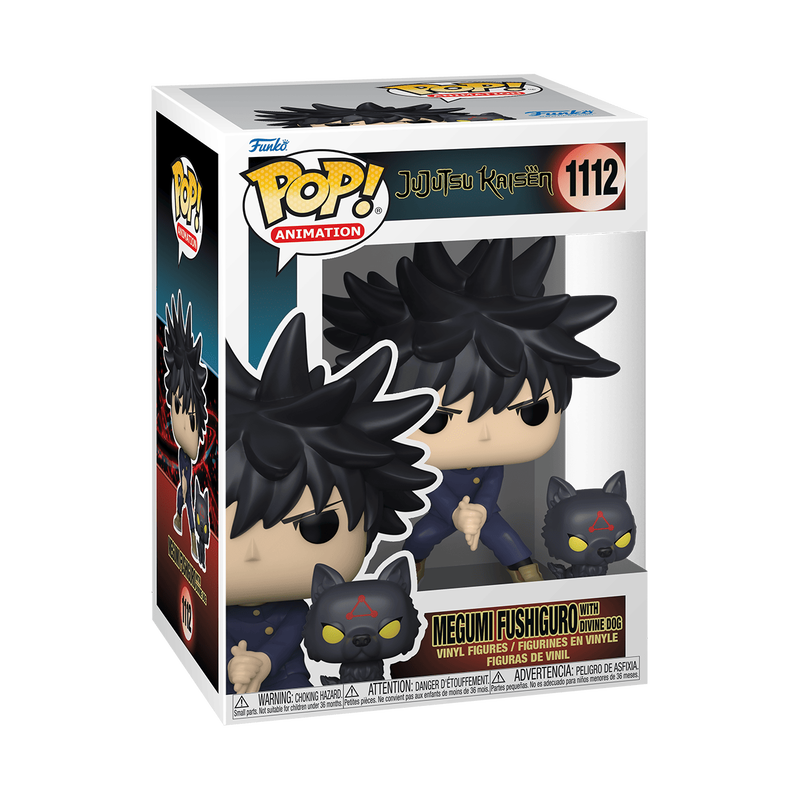 Jujutsu Kaisen Megumi Fushiguro with Dog Funko Pop! Vinyl Figure #1112