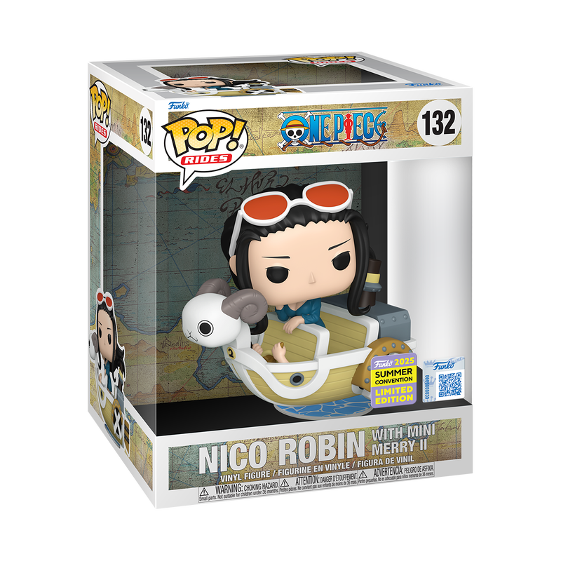 One Piece Nico Robin With Mini Merry 2 Funko Pop! Vinyl Figure #132 SDCC 2025 Shared